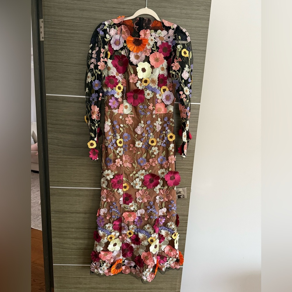 Elliatt Multicolor Floral Embroidered Dress